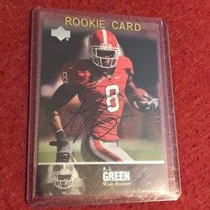 AJ Green rookie/autographed card